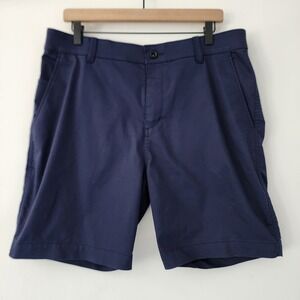 Nike Dri-fit Standard‎ Fit black golf flat front shorts mens size 34